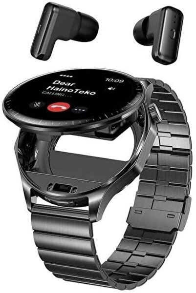 haino teko germany ساعة هاينو تيكو 12 الذكية مع سماعات أذن لاسلكية مدمجة - شا...