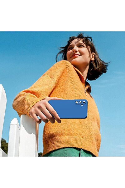 Flippy Husa Protectie, Flippy, pentru Samsung Galaxy A15, Liquid Silicone, Microfibra, Wireless, Albastru