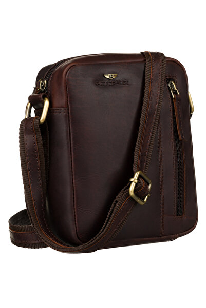 Other Geantă din piele maro PTN 705-OPU-4697