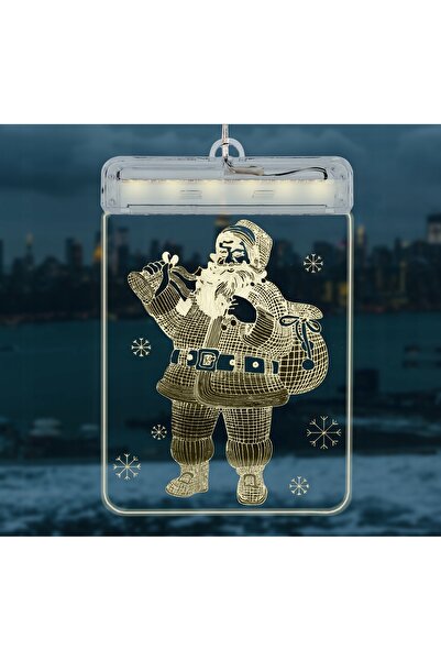 zola LED Christmas decoration for window or wall, 3D , Santa Claus, 17x11.5x1.5 cm