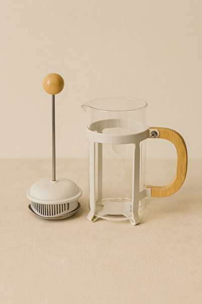 Kitchen Way Borosilicate French Press with Bamboo Handle 350ml Kw-1084