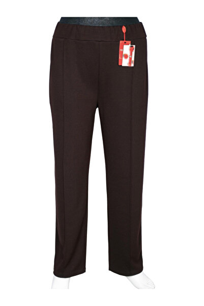 HESNA بنطلون نسائي شتوي كبير الحجم بدون بطانة من نازلي