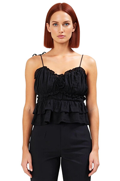 PayBuy Γυναικεία καλοκαιρινή μπλούζα με λεπτές τιράντες, μοντέλο Crop, Ειδικό Σχέδιο, Ανθεκτικό Υλικό