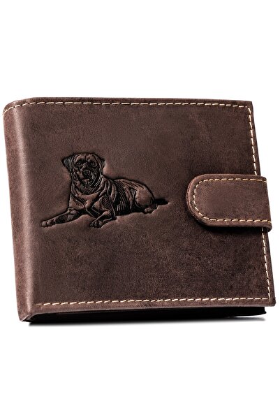 Other Men's leather wallet N992L-CHM-DOG-1-BL BROWN