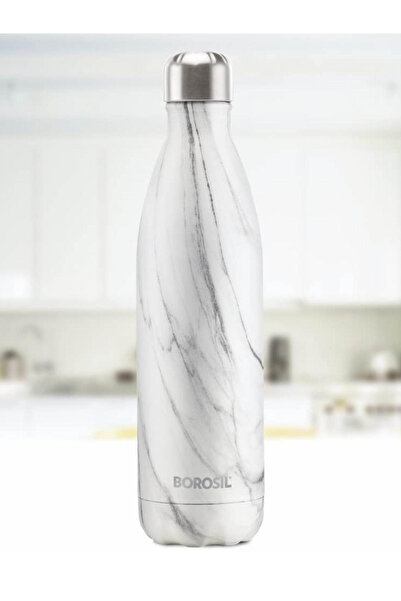 Borosil Vacuum Bolt Marble Bottle-750ml