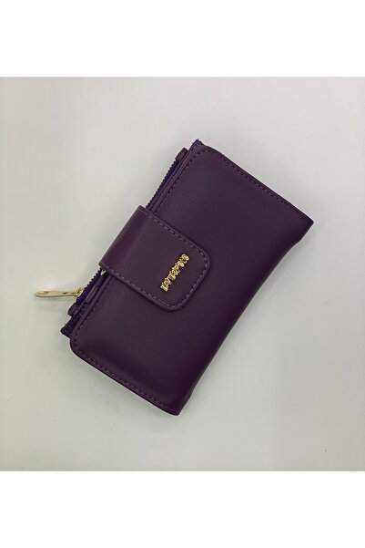 PurpleART Women's Large Horizontal Wallet with Magnet Closure 10X17Cm