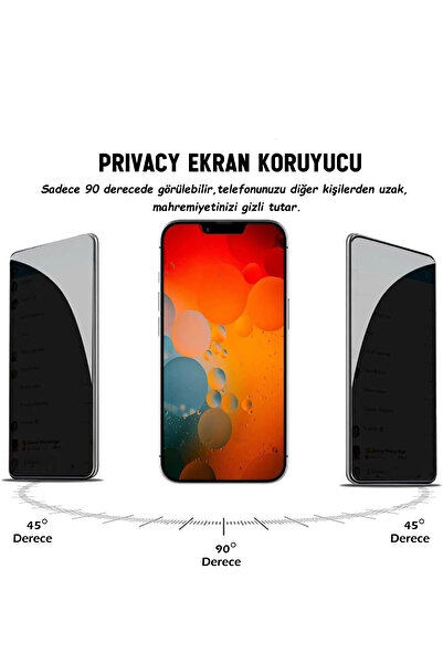 Nezih Case Infinix Hot 20I Compatible (Ghost) Privacy Glass Screen Protector