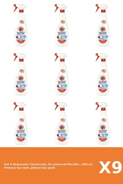 Chanteclair Set 9 Degresant Chanteclair, 9x universal Marsilia , 600 ml