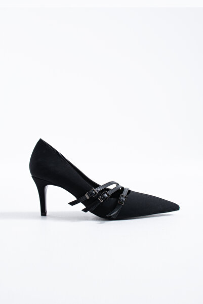 Siena Shoes Pantofi cu toc stiletto cu cataramă Arteta pentru femei, din sati...