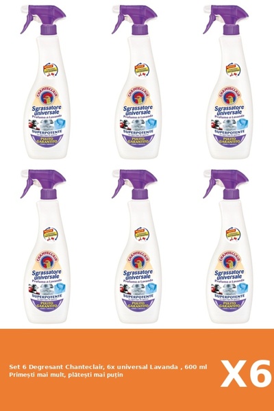 Chanteclair Set 6 Degresant Chanteclair, 6x universal Lavanda , 600 ml
