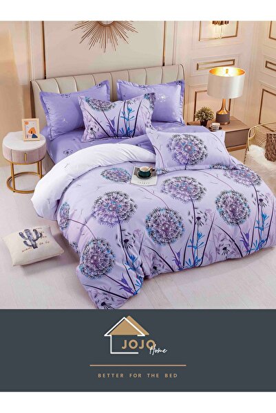 JOJO HOME Bed linen set, fine cotton, 6 pieces, 230x240cm, Dandelions