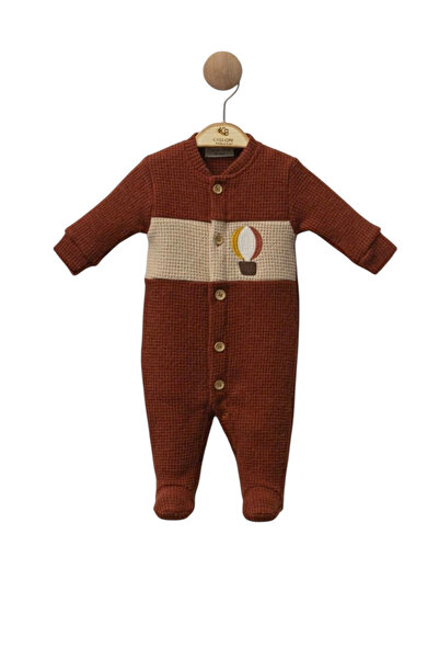 Cassiope Balloon Embroidered Cage Patterned Jumpsuit