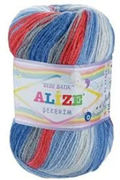 Alize Bebe Batik Bebekler İçin Harika Yumuşacık Tüylenmeyen Örgü İpi 3476