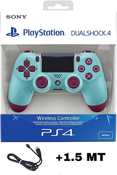 CRK TECH Playstation DualShock 4 Uyumlu V2 Yenilenmiş Ps4 Oyun Kolu Pc + Ps4 (1.5MT ŞARJ KABLOSU)
