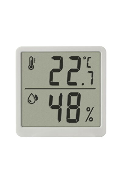 TFA Dostmann Set 2 x Digital Room Thermometer and Hygrometer, with Magnet, White, TFA 30.5059.02.02