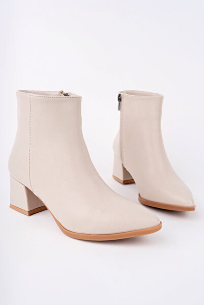 Madam Tarz Javier Thick Heeled Zippered Boots