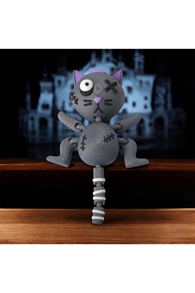 Sevimli Korku Avcıları Kedi 3D Baskı Oynar Eklemli Hareketli Aksiyon Figürü 6x9 Pınterest