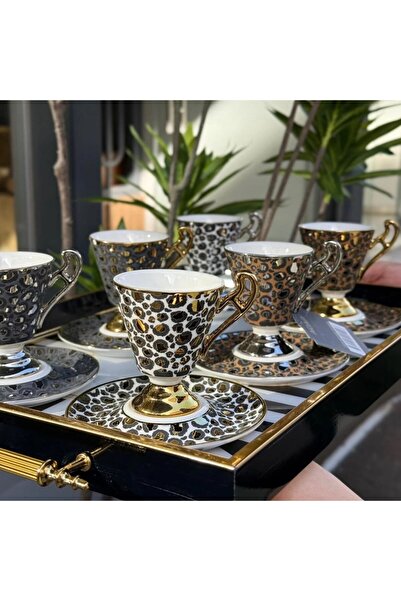 DGCHOME Taliana 6 Kişilik Türk Kahvesi Fincanı