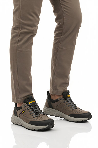 Bulldozer Gray Nubuck Genuine Leather Men's Outdoor Shoes 250069 m