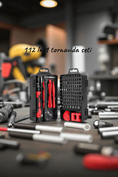 Renvox 112 Parça Manyetik Taşınabilir Tornavida Seti | Telefon, Laptop, Saat ve Gözlük Tamir Bakım Kiti