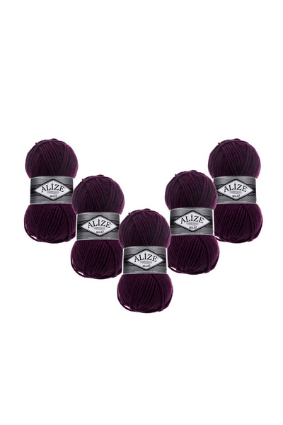 Alize سوبرلانا ماكسي - عبوة من 5 خيوط - 111 خيط حياكة سميك للسترات الشتوية والكارديجان والوشاح