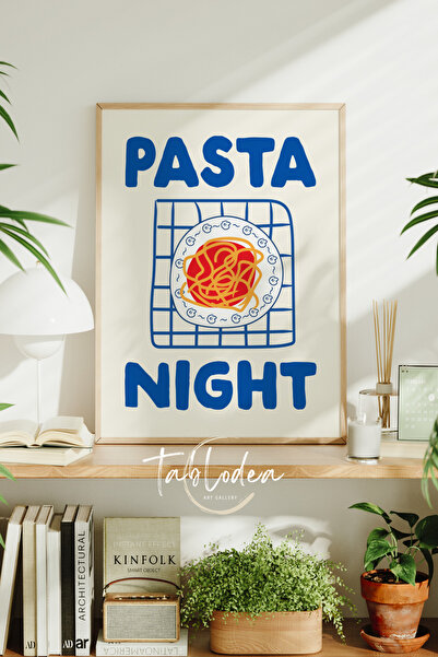 tablodea Pinterest Pasta Night Poster înrămat în stil italian mediteranean Pi...