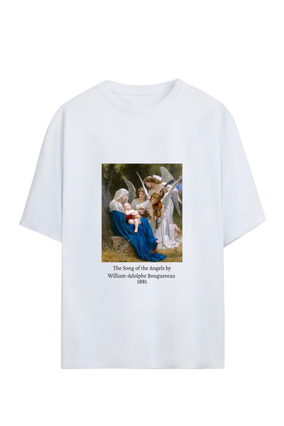 GraffTee ÎNGERII CÂNTAURILOR TRICOU UNISEX SUPRADimensionat din BUMBAC