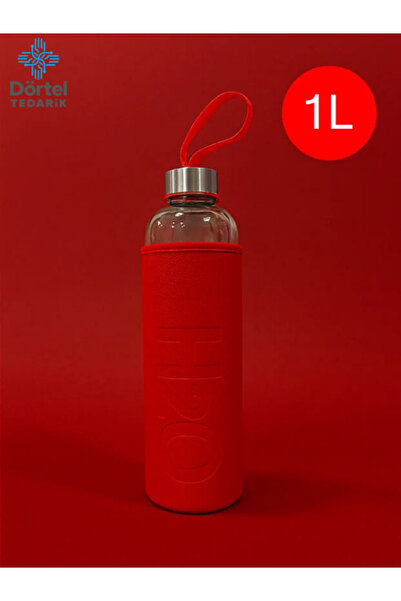 Tohana H2O Deri Kılıflı Cam Matara 1000 ml