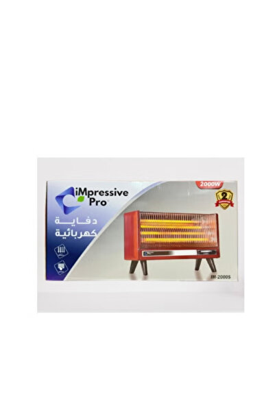 Impressive Pro Electric Heater 4 Quartz Heating Elements 2000 W IM-2000S Red