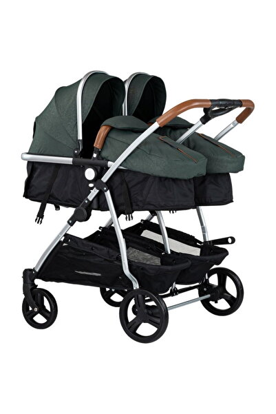 Chipolino Duo Smart Twin Stroller 2 in 1 - Basil