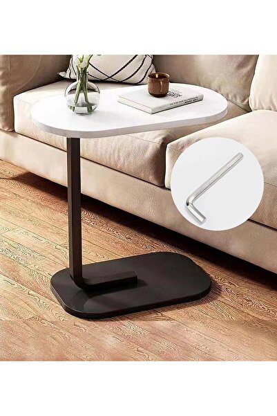Türkiye DubaiGallery Side Table - Simple Modern C-shaped Oval Coffee/Tea Table