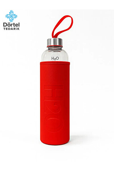 Tohana H2O Leather Covered Glass Flask 1000 ml