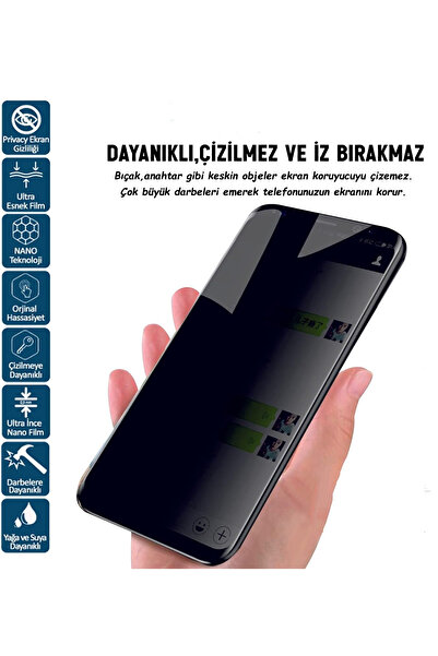 Nezih Case Infinix Hot 20I Compatible (Ghost) Privacy Glass Screen Protector