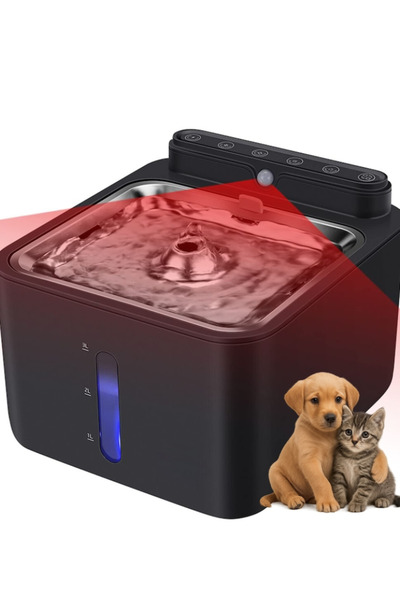 Gadgetry Water Fountain for Cats and Dogs, Automatic Water Dispenser Purification Through Filters 3.2L