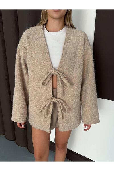 Ekim Store Double Lace-Up Boucle Jacket