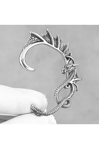 Viking Ear Cuff Dragon Wing Design Nail Model S+ Quality 316L Stainless&Non-Tarnish Steel Earring Single Piece