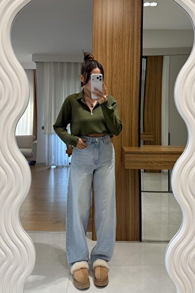 Gizem Ecemiş Reserved Barrel Lightblue Baggy Jean