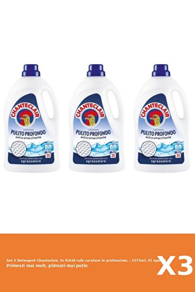 Chanteclair Set 3 Detergent Chanteclair, 3x lichid rufe curatare in profunzim...