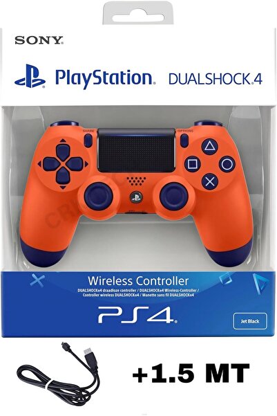 CRK TECH Playstation DualShock 4 Uyumlu V2 Yenilenmiş Ps4 Oyun Kolu Pc + Ps4 (1.5MT ŞARJ KABLOSU)