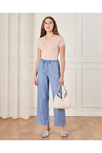 REDTAG Women Apricot Basic T-Shirt