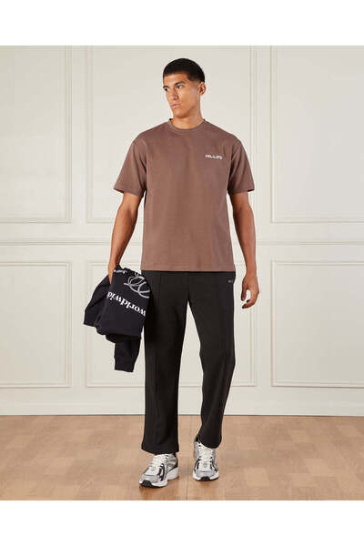 REDTAG Men Brown Printed T-Shirt