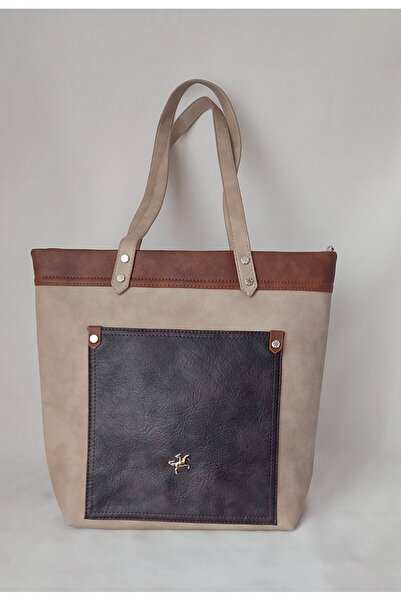 Nas Bag 020701169 Model Vizon - Taba Renk Omuz Çantası