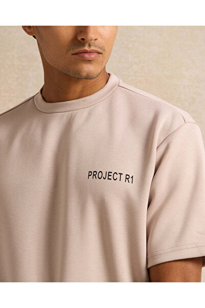 REDTAG Men Grey Printed Lounge T-Shirt