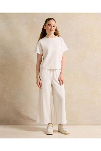 REDTAG Senior Girls ivory Plain Top