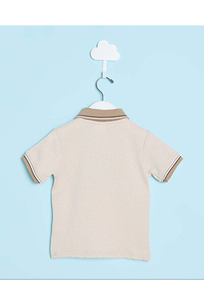 REDTAG Infant Boys Beige Basic Polo Shirt