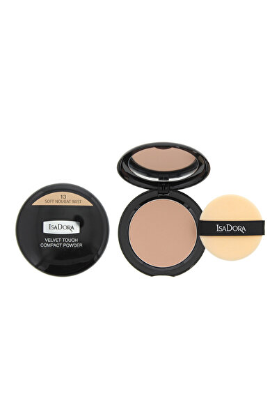 Isadora Pudra compacta cu finisaj mat, Velvet Touch, 13 Soft Nougat Mist, 10 g