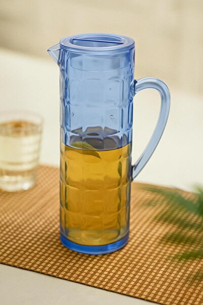 Mustran Acrylic Allegra 1.5 Lt Dark Blue Jug (Fits on the Refrigerator Door Shelf)