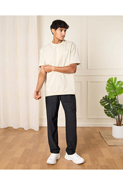 REDTAG Men Beige Printed T-Shirt