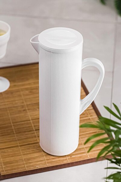 Mustran Arkilik Baroque 1.5 Lt White Jug (Fits on the Refrigerator Door Shelf)