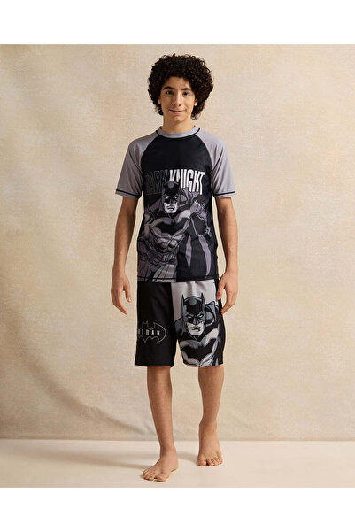 REDTAG Senior Boys Grey Swimwear T-Shirt